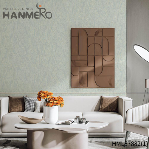 HANMERO PVC Simple trendy wallpaper Embossing Modern Bed Room 0.53*10M Solid Color