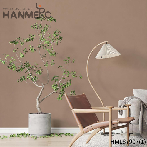 HANMERO PVC Simple Solid Color Embossing wallpaper designs for kitchen Bed Room 0.53*10M Modern