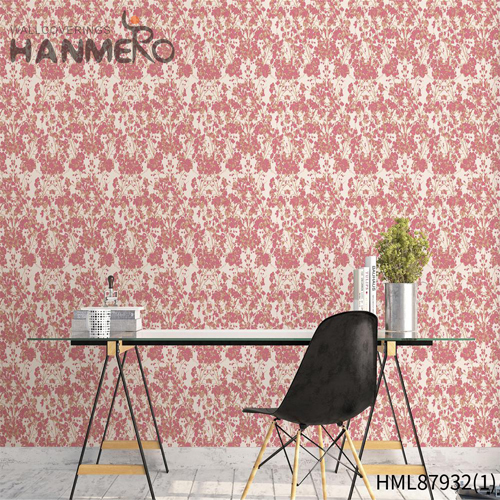 HANMERO 0.53*10M Simple Solid Color Embossing Modern Bed Room PVC buy temporary wallpaper