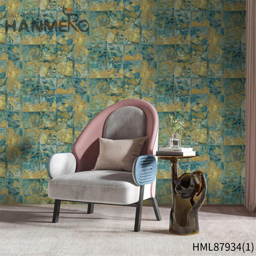 HANMERO PVC 0.53*10M Solid Color Embossing Modern Bed Room Simple amazing wallpaper for home