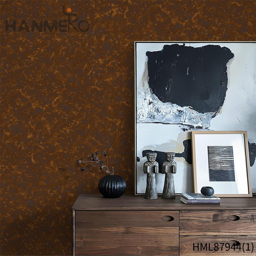 HANMERO PVC Simple 0.53*10M Embossing Modern Bed Room Solid Color wallpaper boarders