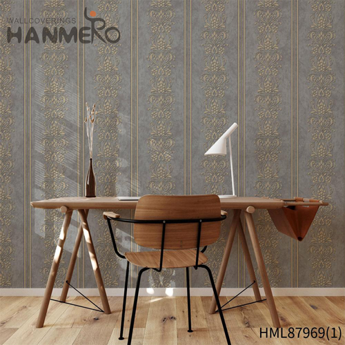 HANMERO interior wallpaper Professional Supplier Flowers Embossing European TV Background 0.53*10M PVC