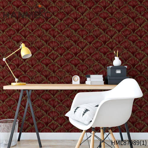 HANMERO PVC Professional Supplier Flowers wallpaper room design European TV Background 0.53*10M Embossing