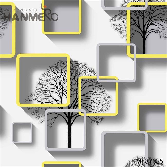 HANMERO room wallpaper online Manufacturer Geometric Embossing Modern Restaurants 0.53M PVC