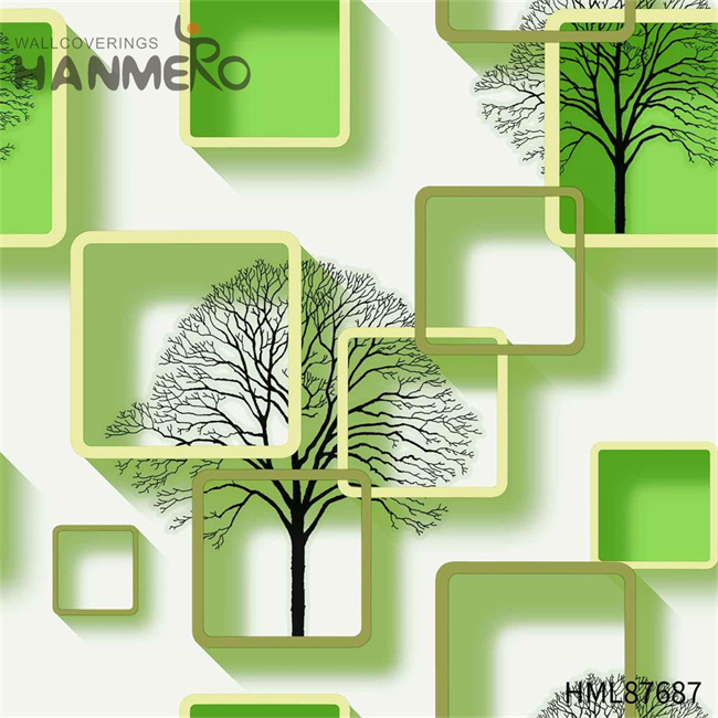 HANMERO wallpaper for decoration Manufacturer Geometric Embossing Modern Restaurants 0.53M PVC