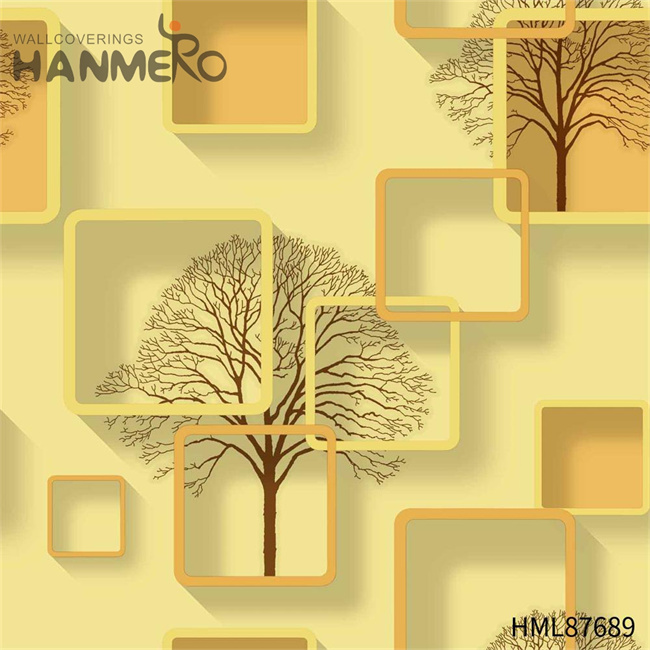 HANMERO high quality wallpaper for home Manufacturer Geometric Embossing Modern Restaurants 0.53M PVC