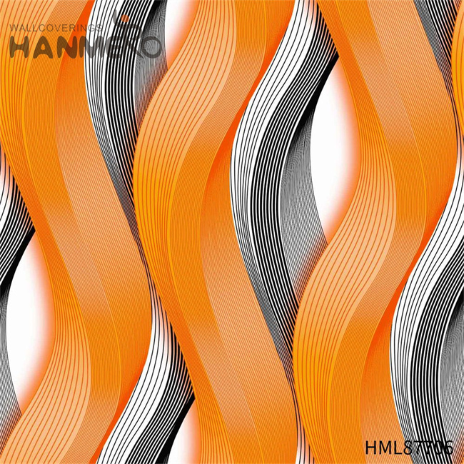 HANMERO Manufacturer 0.53M wallpaper & borders Embossing Modern Restaurants PVC Geometric