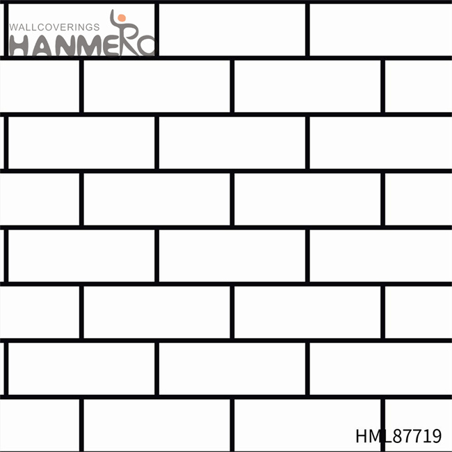 HANMERO PVC Manufacturer Geometric Restaurants Modern Embossing 0.53M designer wallpaper for walls