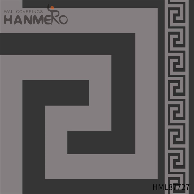 HANMERO PVC 0.53M Geometric Embossing Modern Restaurants Manufacturer wallpaper sale