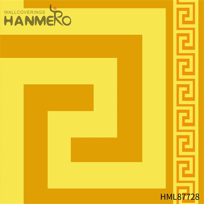 HANMERO 0.53M Manufacturer Geometric Embossing Modern Restaurants PVC wallpaper pattern