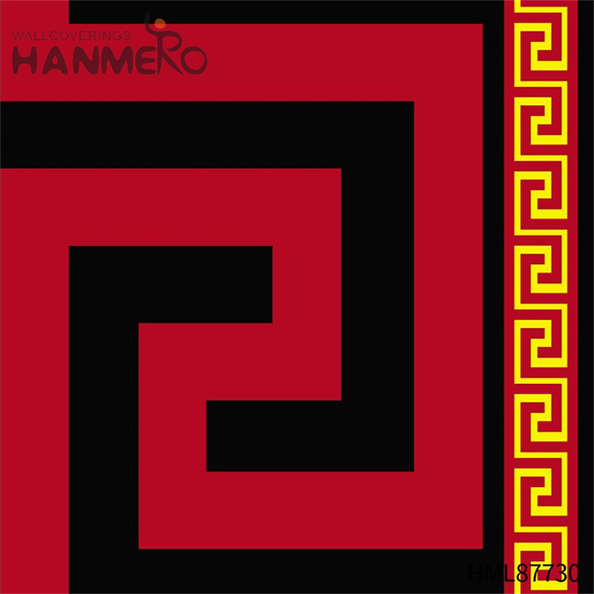 HANMERO PVC Manufacturer Geometric Embossing Modern background wallpaper 0.53M Restaurants