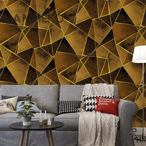 HANMERO PVC wallpaper collection Geometric Embossing European Hallways 0.53*9.2M Dealer