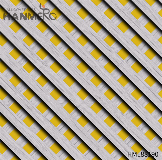 HANMERO PVC Wholesale Geometric Embossing Modern wallpaper bedroom 0.53*9.2M Cinemas