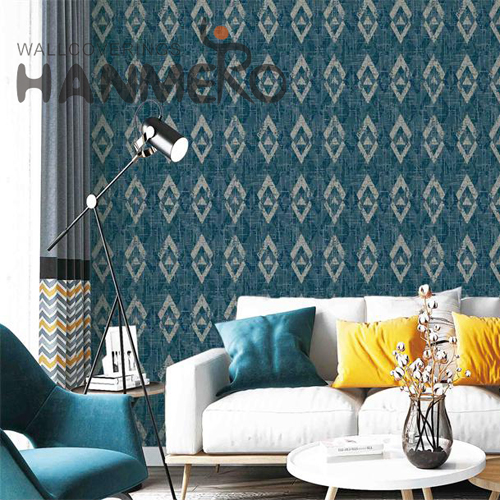 HANMERO PVC wallpaper for bedroom walls Geometric Embossing Classic Kitchen 0.53*10M Hot Selling