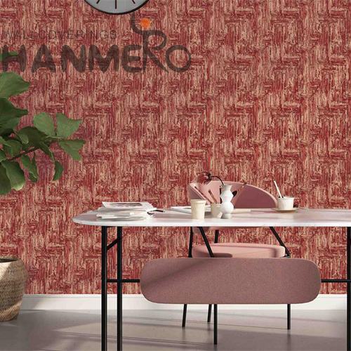 HANMERO PVC Hot Selling Geometric Embossing wallpaper of house Kitchen 0.53*10M Classic