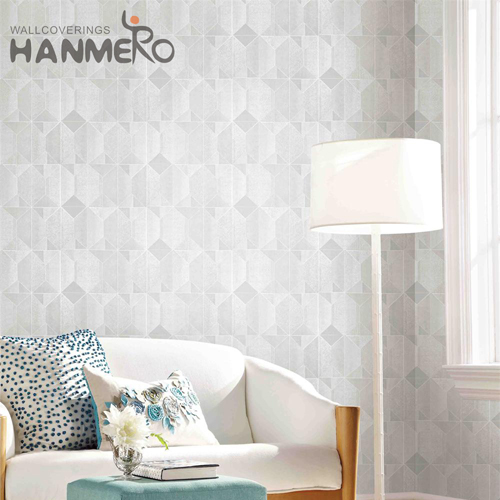 HANMERO PVC Hot Selling 0.53*10M Embossing Classic Kitchen Geometric wallpaper designs for the home