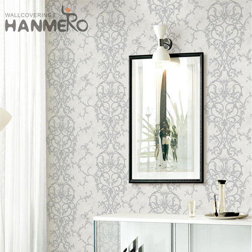 HANMERO PVC home wallpaper websites Flowers Embossing Modern Home 0.53*10M Seller