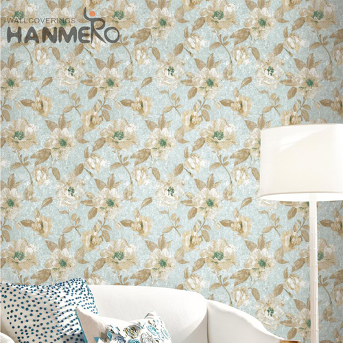 HANMERO PVC Seller Home Embossing Modern Flowers 0.53*10M animated wallpaper