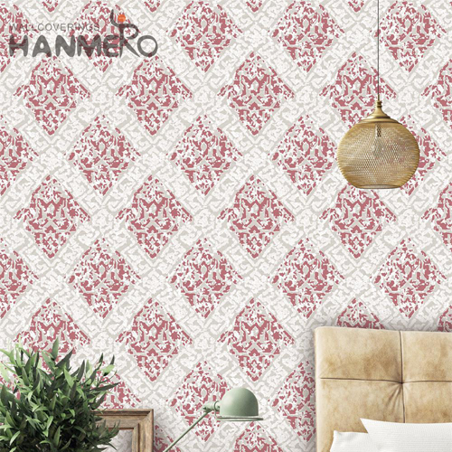 HANMERO PVC Scrubbable modern wallpaper designs Embossing Pastoral Living Room 0.53*10M Geometric