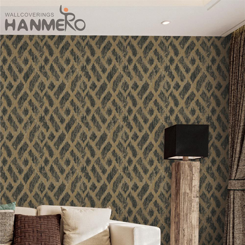 HANMERO PVC Scrubbable Living Room Embossing Pastoral Geometric 0.53*10M cool wallpapers for walls