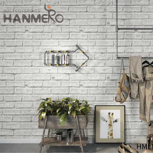 HANMERO Home Wall Imaginative Brick Embossing Classic PVC 0.53*10M removable wallpaper