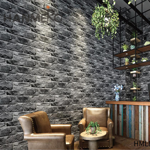 HANMERO PVC Imaginative Brick Classic Embossing Home Wall 0.53*10M interior decor wallpaper