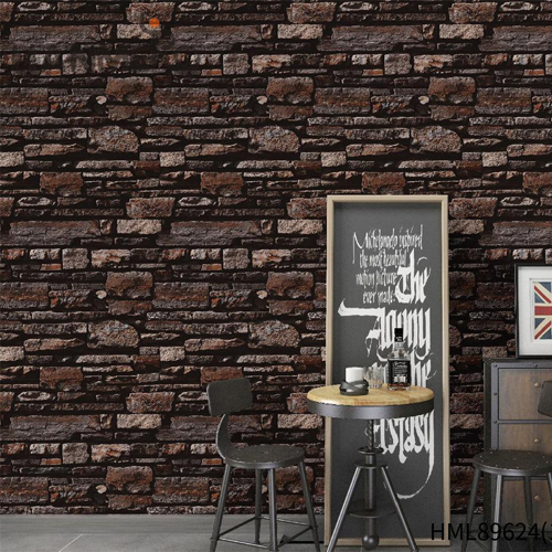 HANMERO PVC Imaginative Embossing Brick Classic Home Wall 0.53*10M at home wallpaper