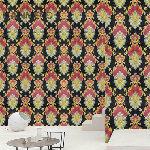 HANMERO PVC wallpaper designer Flowers Embossing European Saloon 0.53*9.5M Professional Supplier