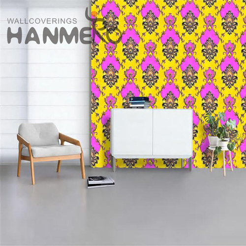 HANMERO PVC Professional Supplier wallpaper online store Embossing European Saloon 0.53*9.5M Flowers