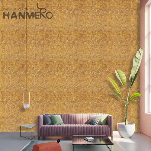 HANMERO 0.53*9.5M Professional Supplier Flowers Embossing European Saloon PVC where to buy temporary wallpaper