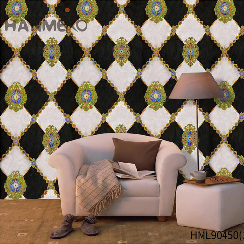 HANMERO PVC Professional Supplier Flowers Saloon European Embossing 0.53*9.5M design of wallpaper
