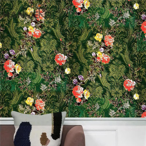 HANMERO PVC Professional Supplier Embossing Flowers European Saloon 0.53*9.5M wallpaper design room