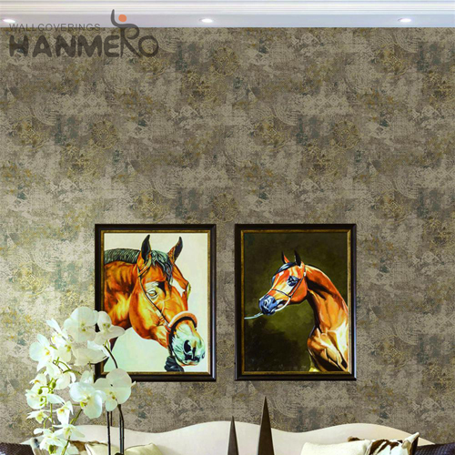 HANMERO PVC Nature Sense Landscape Embossing Classic Church 0.53*10M cheap wallpaper