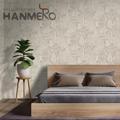HANMERO PVC 3D Geometric decorative wallpaper for bedroom Modern Bed Room 1.06M Embossing