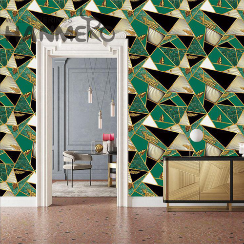 HANMERO cheap wallpaper Professional Geometric Embossing Modern Lounge rooms 0.53M PVC