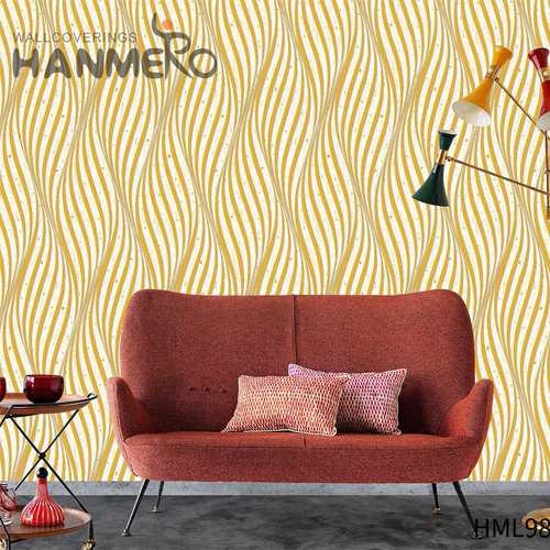 HANMERO 0.53M Professional Geometric Embossing Modern Lounge rooms PVC image wallpaper