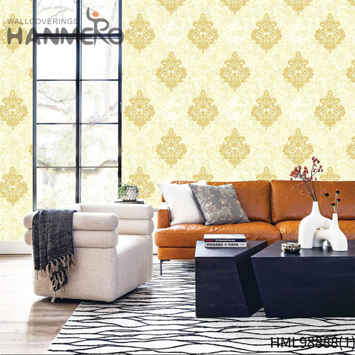HANMERO PVC Modern Geometric Embossing Professional Lounge rooms 0.53M wallpaper for home wall price