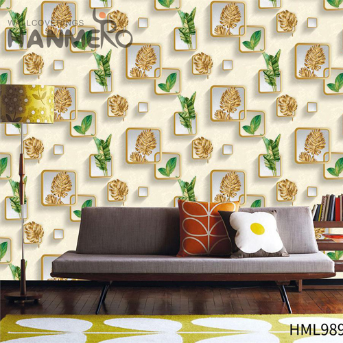 HANMERO Professional PVC Geometric Embossing Modern 0.53M home decor wallpaper ideas Lounge rooms
