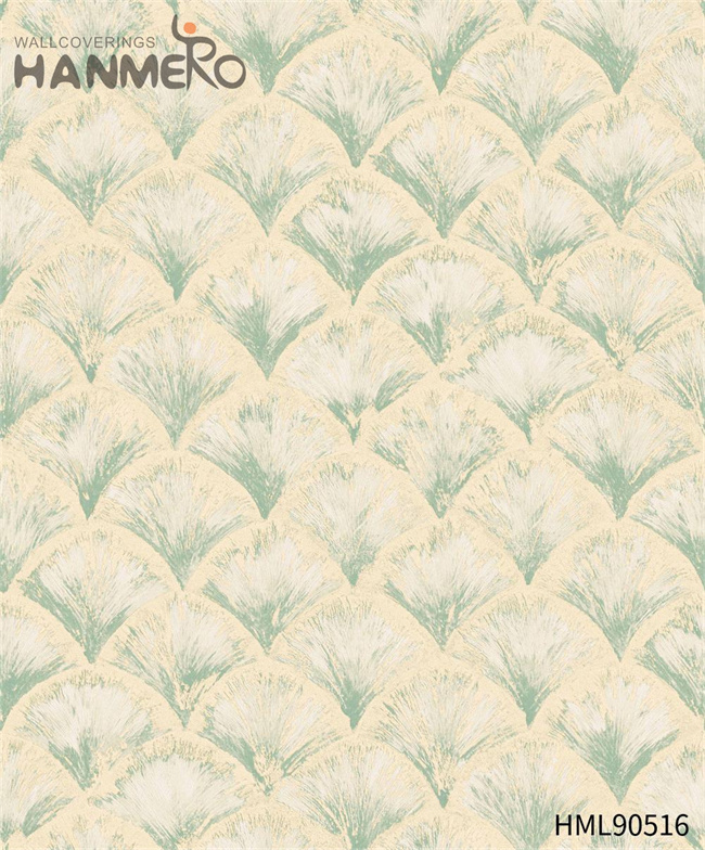 HANMERO Landscape New Design PVC Embossing Modern House 0.53*10M wallpaper for bedroom wall