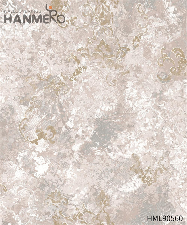 HANMERO PVC New Design Modern Embossing Landscape House 0.53*10M wallpaper for house decoration
