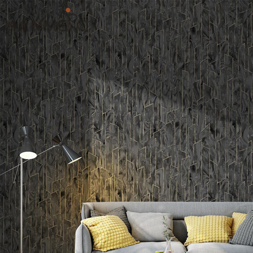 HANMERO PVC Hot Selling Geometric Embossing home wallpaper patterns Kitchen 0.53*10M Modern
