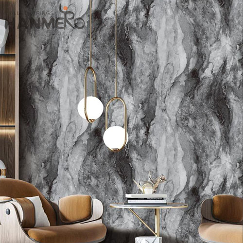 HANMERO wall covering paper Exported Geometric Embossing Modern Cinemas 0.53*10M PVC