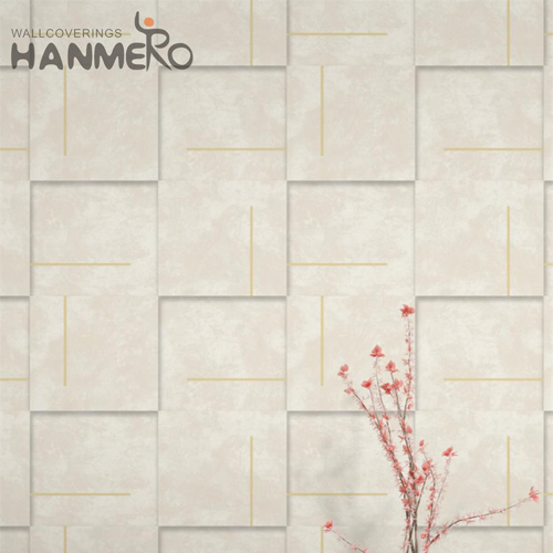 HANMERO Modern Durable Landscape Embossing PVC Children Room 0.53*9.5M damask wallpaper for sale