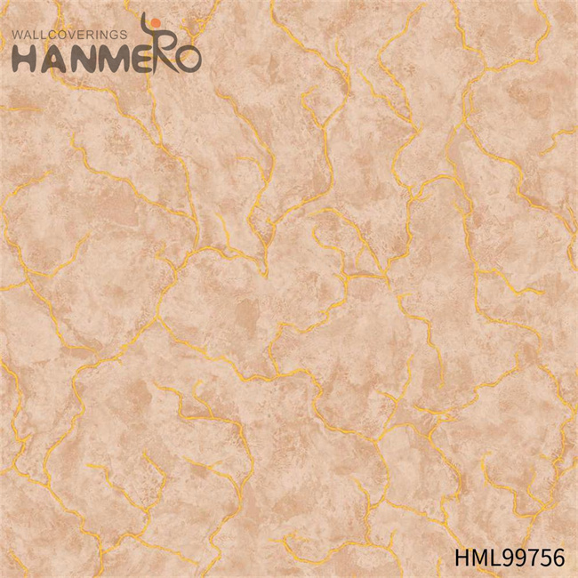 HANMERO Restaurants Exporter Geometric Embossing Modern PVC Gold Foil 1.06*15.6M wallpaper buy online