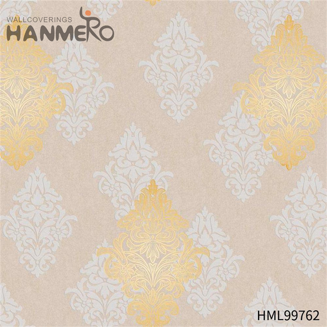 HANMERO PVC Gold Foil Modern Geometric Embossing Exporter Restaurants 1.06*15.6M decorative wallpapers for walls