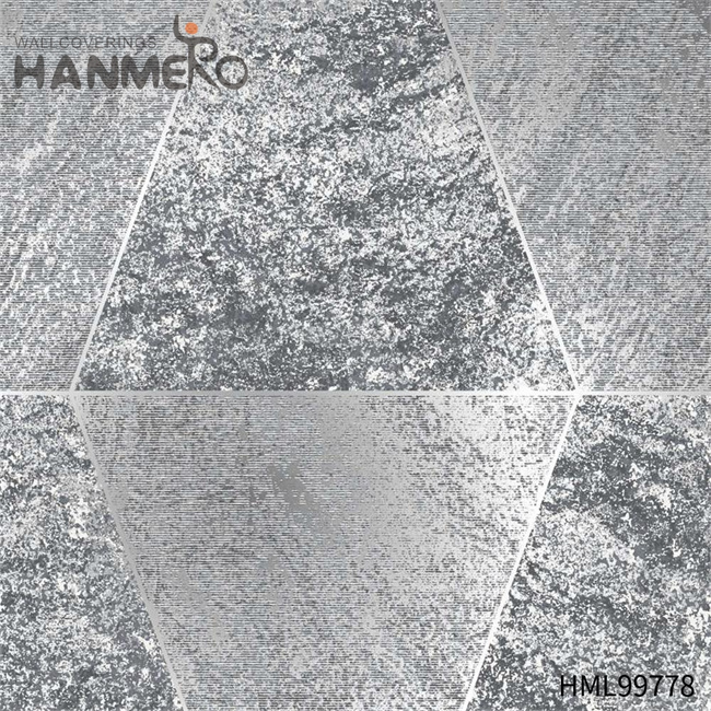 HANMERO Exporter Restaurants 1.06*15.6M victorian wallpaper Modern PVC Gold Foil Geometric Embossing