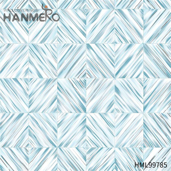 HANMERO Exporter PVC Gold Foil Geometric Modern Restaurants 1.06*15.6M wall to wall wallpaper Embossing