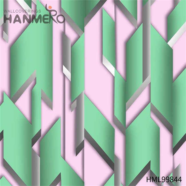 HANMERO New Design PVC Gold Foil Theatres 1.06*15.6M buy temporary wallpaper Geometric Embossing Modern