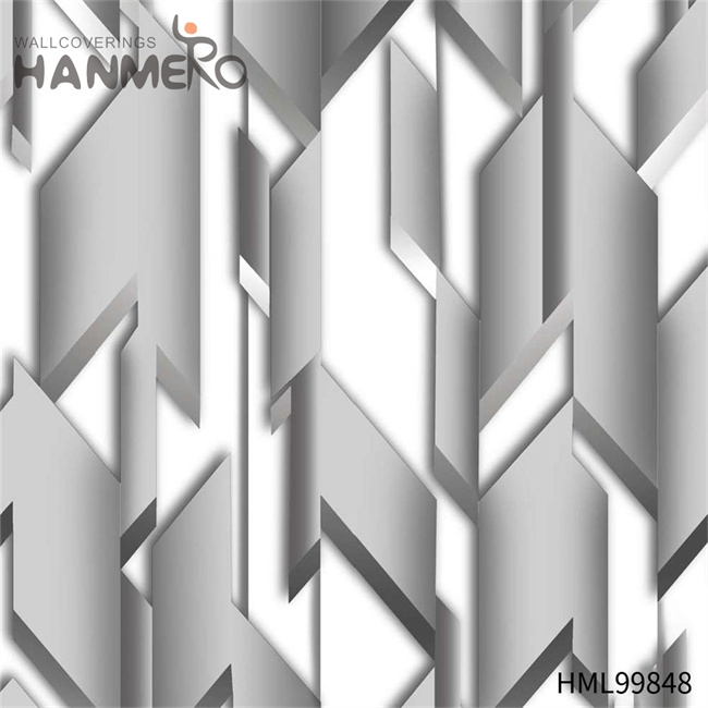 HANMERO New Design Modern Theatres 1.06*15.6M wallpapers and wallcoverings Geometric Embossing PVC Gold Foil