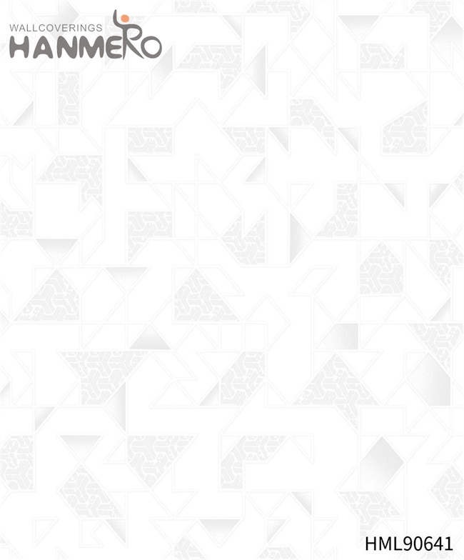 HANMERO Seller PVC Landscape Embossing 0.53*10M gray wallpaper patterns Modern Bed Room